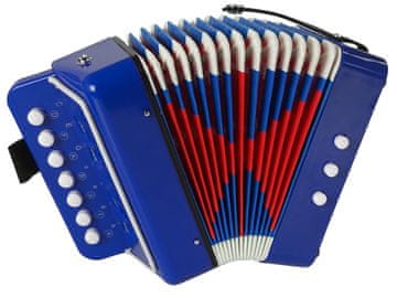 Lean-toys Otroška glasbena harmonika, modra