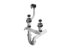 Alveus Dvojno pomivalno korito BASIC 160, vsadno, nerjavno jeklo, 780x435