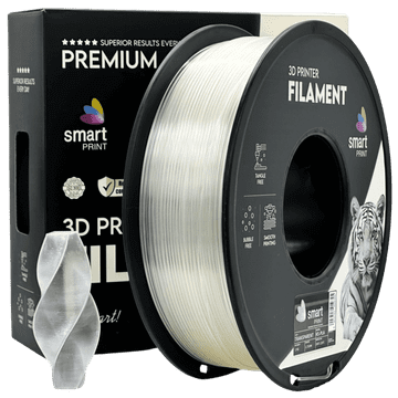Smart Print HS‑PLA Prosojna Filament 1.75 mm - Smart Print Visoko Hitrostni Filament za 3D Tisk (1kg Kolut)