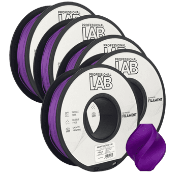Professional Lab 5x PLA+ Vijolična Filament 1.75mm - Professional Lab za 3D Tisk (1kg Kolut)