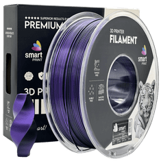 Smart Print 5x Silk PLA Dvojna Barva črna vijolična filament 1.75mm - Smart Print Sijajni Filament za 3D Tisk (1kg Kolut)