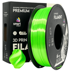 Smart Print 5x Silk PLA zelena Filament 1.75mm - Smart Print Sijajni Filament za 3D Tisk (1kg Kolut)
