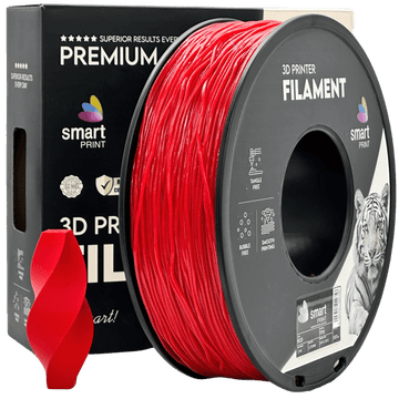 Smart Print TPU Rdeča Filament 1.75 mm - Smart Print Fleksibilni Filament za 3D Tisk (1 kg Kolut)