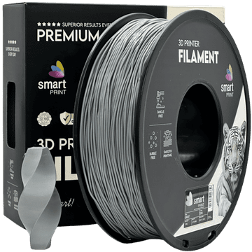 Smart Print TPU Siva Filament 1.75 mm - Smart Print Fleksibilni Filament za 3D Tisk (1 kg Kolut)