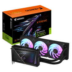 Gigabyte GeForce RTX 5080 AORUS XTREME WATERFORCE 16G grafična kartica, 16GB GDDR7 (GV-N5080AORUSX W-16GD)