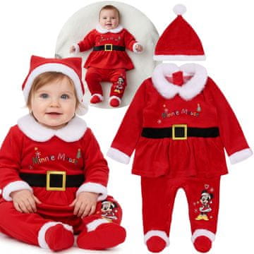 Disney Disney Minnie Mouse BABIES, mehka garnitura za deklice, BOŽIČ kostum Božička, garnitura oblačil