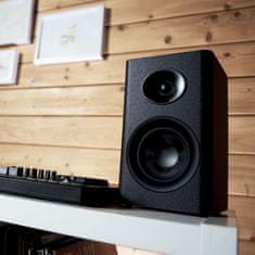 Manta Laudberg XS1B 2.0 Bluetooth računalniški zvočniki, črni, 80 W, daljinski upravljalnik, HDMI, ARC, USB, DAC
