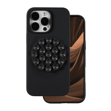 Onasi Octopus silikonski ovitek za iPhone 17 Pro - mat liquid črn