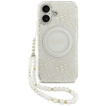 Guess Originalni ovitek za iPhone 17 - MagSafe - Flowers Electro - GUHMP17SHCPOFPH