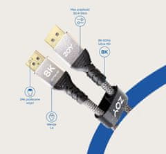 Zoy Kabel DisplayPort - DisplayPort 5m črn (ZCD5)