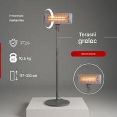Camry Stoječi halogenski grelnik 2000W CR7737
