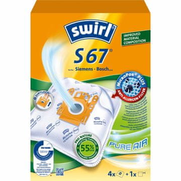 Swirl Vrečke za sesalnik S67 4PCS (NOTE 3PCS DFP)
