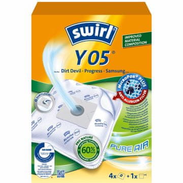 Swirl Vrečke za sesalnik Y05 4PCS (OPOMBA 3PCS DFP)