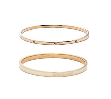 Coach Komplet pozlačenih masivnih zapestnic 37463839GLD100
