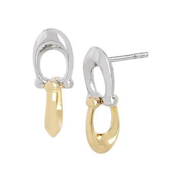 Coach Viseči dvobarvni uhani iz medenine 37351443TWO974