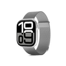 EPICO Milanese+ pašček za Apple Watch 38/40/41 mm, srebrn