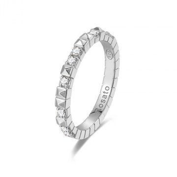 Rosato Izvirni srebrni prstan s kubičnimi kockami RZA011