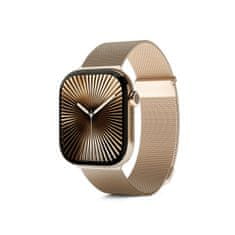 EPICO Milanese+ pašček za Apple Watch 42/44/45/46/49mm, zlat