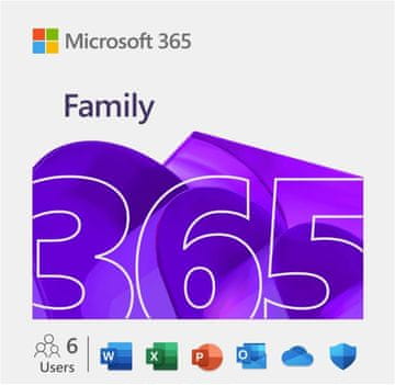 Microsoft 365 Family programska oprema, slovenski, 1 letna naročnina