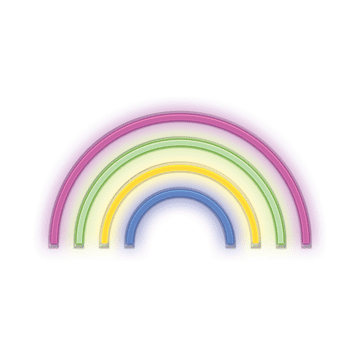 Forever Neon LED luč - mavrica