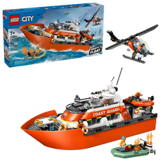 LEGO City 60504 Coast Guard Rescue Boat & Helicopter