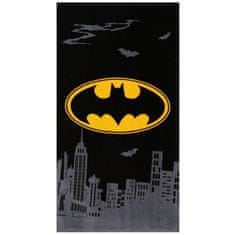 sarcia.eu Batman Hitro sušeča plažna brisača, kopalna brisača, 100% bombaž, 70x140 cm OEKO-TEX