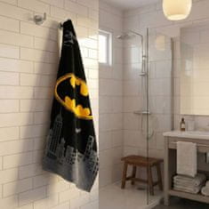 sarcia.eu Batman Hitro sušeča plažna brisača, kopalna brisača, 100% bombaž, 70x140 cm OEKO-TEX