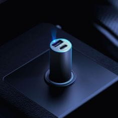3MK Hiter LED avtomobilski polnilnik, 2 vrata - PD QC PPS USB-C USB-A - 3mk Hyper Car Charger 100W