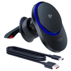 3MK Avtomobilski nosilec za telefon z indukcijskim polnilnikom MagSafe 15W MPP Qi2 - 3mk HARDY AeroCharger