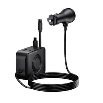 Mobile-origin CA23 polnilec za avto, 5-v-1, 75 W, črn