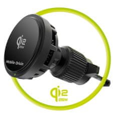 Mobile-origin CA24 polnilec za avto, 25 W, MagSafe, Qi2, črn