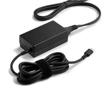 HP napajalni adapter USB-C, 65 W, črn