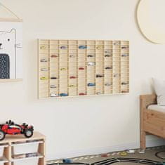 Vidaxl Stenska vitrina s polico Bež 98 x 4,5 x 55 cm Konstruiran les