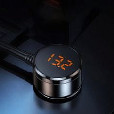 3MK Avtomobilski polnilnik, 7 naprav, LED-panel z voltmetrom, razdelilnik-3mk Car Power Splitter PD 120W QC PPS USB-C USB-A