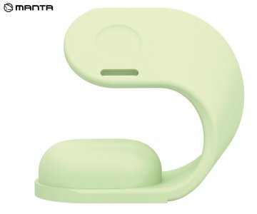 Manta STELIO JUNIOR polnilno stojalo za pametno uro, za model Stelio Junior 4G / Stelio Junior Pro AI 4G, zeleno (Pistacchio Green)