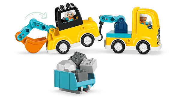 Različne kombinacije gradbenih vozil