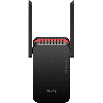 Cudy WiFi razširjevalnik AX3000 WiFi 6 Mesh Repeater, črn