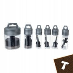 BIGSTREN Set 6 diamantnih kronskih žag M14 za keramiko in kamen 6-68mm + adapter