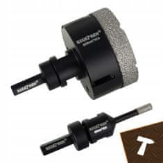 BIGSTREN Set 6 diamantnih kronskih žag M14 za keramiko in kamen 6-68mm + adapter