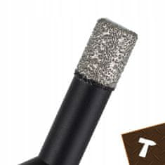 BIGSTREN Set 6 diamantnih kronskih žag M14 za keramiko in kamen 6-68mm + adapter