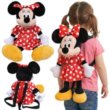 Disney Minnie Mouse Plišasti 3D nahrbtnik, mehka igrača za otroško sobo, maskota za otroke Univerzalni