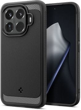 Spigen Rugged Armor ovitek za Xiaomi 15T Pro, mat črn