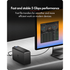 IcyBox IB-RD3720-CU3 RAID sistem za 2x 3,5"/2,5" SATA HDD in SSD diska z RAID stikalom