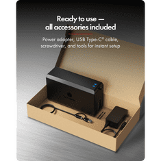 IcyBox IB-RD3720-CU3 RAID sistem za 2x 3,5"/2,5" SATA HDD in SSD diska z RAID stikalom