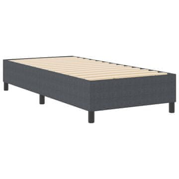 Vidaxl Platforma postelja Temno siva 80 x 200 cm Žametna tkanina