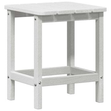 Vidaxl Stranska miza Bela 38 x 38 x 46 cm Polietilen