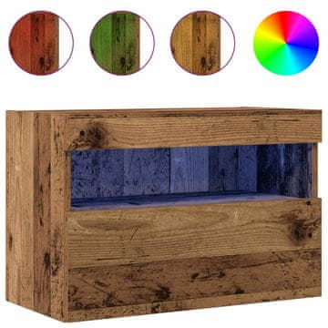 Vidaxl TV stenska omara Z LED Star les 60 x 30 x 40 cm Konstruiran les