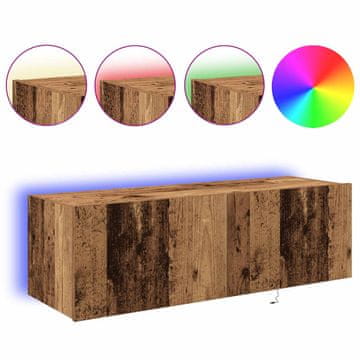 Vidaxl TV stenska omara Z LED 2 szt. Star les 100 x 35 x 31 cm