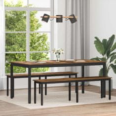 Vidaxl Jedilne mize Konstruiran les