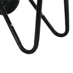 Vidaxl Kolovrat Srebro in črno 124 x 73 x 65 cm Jeklo